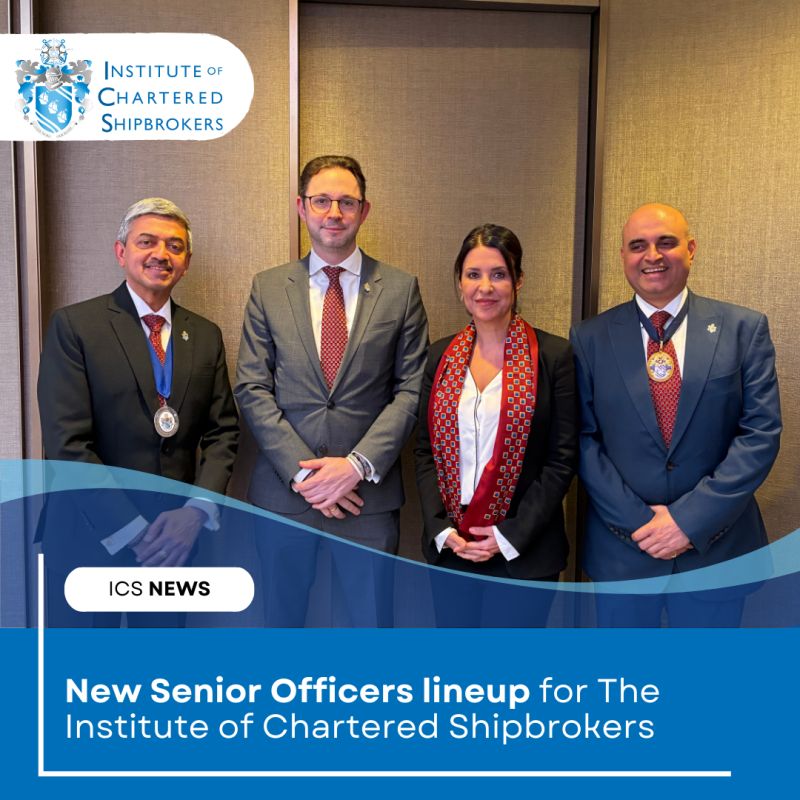 New Senior Officers Elected; Natalia Margioli, FICS Appointed Vice-President of the Institute of Chartered Shipbrokers 1 seniors photo