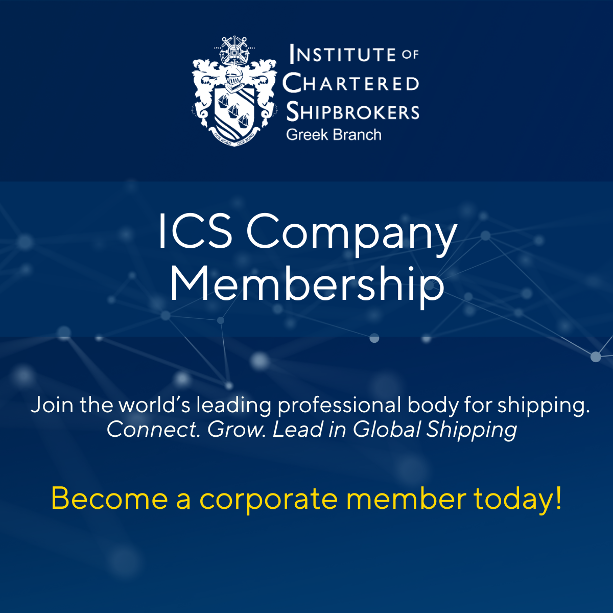 Join the ICS Company Membership Connect, Grow, Lead 1 ICS Company Membership no info details