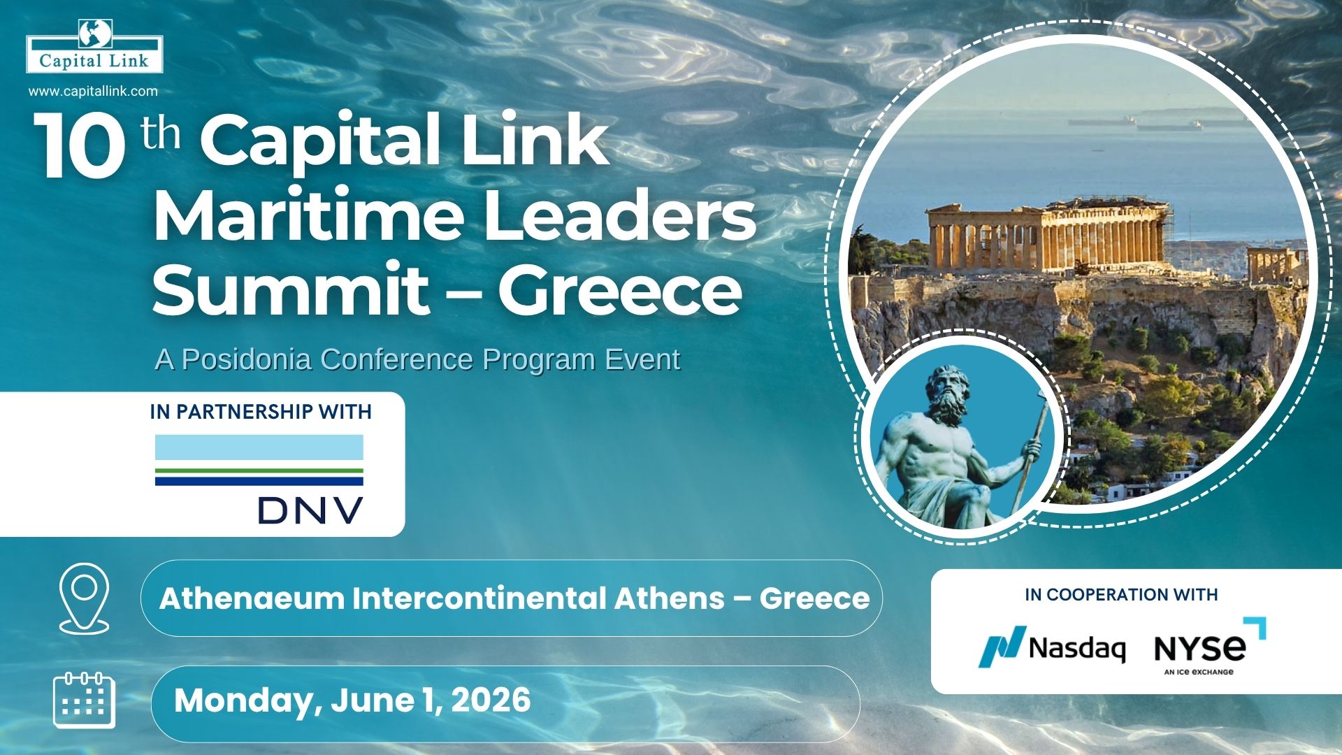 ICS Greek Branch Supports the 10th Capital Link Maritime Leaders Summit 1 10th Capital Link Maritime Leaders Summit – Greece 10